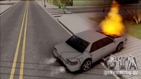 Peds Afraid of the Burning Car для GTA San Andreas