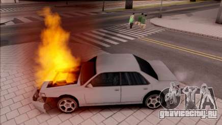 Peds Afraid of the Burning Car для GTA San Andreas