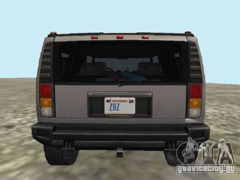 Hummer H2 CSI:Miami для GTA San Andreas