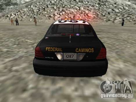Ford CrownPolicia Federal de Caminos MX для GTA San Andreas