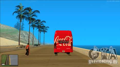 Coca Cola Volvo Bus Mod для GTA San Andreas