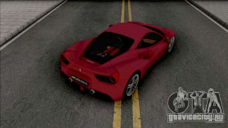 Ferrari 488 GTB Red для GTA San Andreas