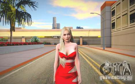 Helena Red Dress для GTA San Andreas