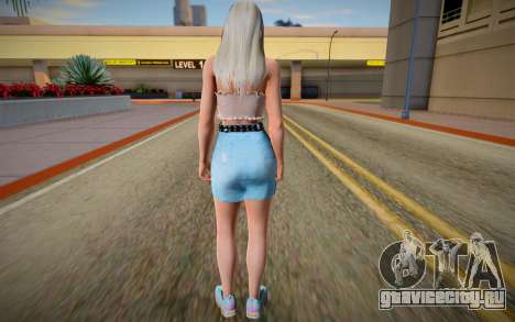 Rachel v7 Blue Skirt для GTA San Andreas