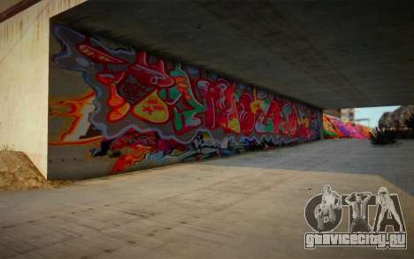 Los Angeles 90s Stormdrain Graffiti для GTA San Andreas