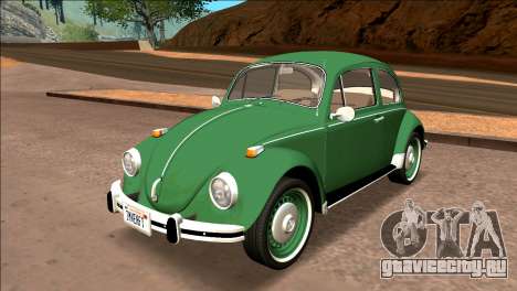 Volkswagen Beetle (Fuscao) 1500 1974 - Brazil для GTA San Andreas