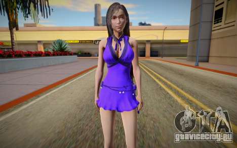 Tifa Purple Dress для GTA San Andreas