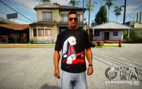 Evil Serial Killer Bunny T-Shirt для GTA San Andreas