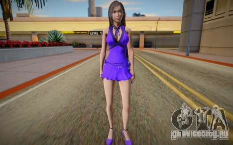 Tifa Purple Dress для GTA San Andreas