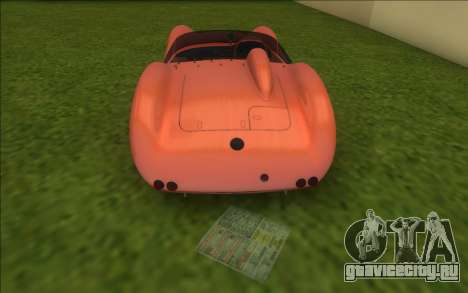 Aston Martin DBR1 1959 для GTA Vice City