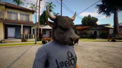 GTA V Bull Mask For CJ для GTA San Andreas