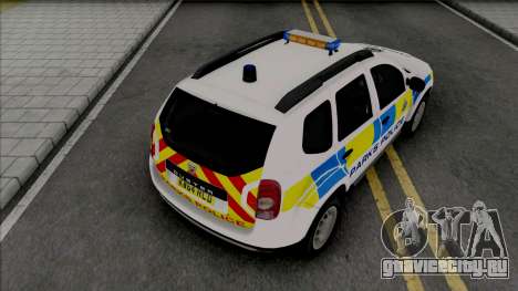 Dacia Duster Parks Police United Kingdom для GTA San Andreas
