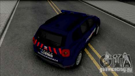 Dacia Duster Jandarmeria для GTA San Andreas