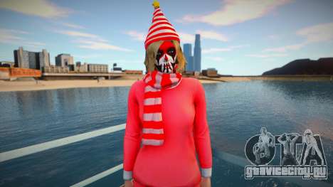 Female striped scarf from GTA Online для GTA San Andreas