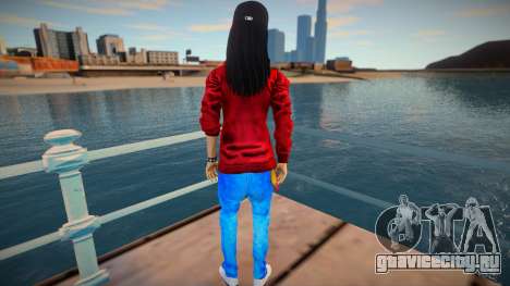 Swag girl in blue jeans для GTA San Andreas