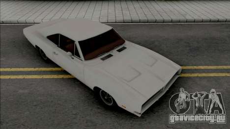 Dodge Charger RT 1969 White для GTA San Andreas