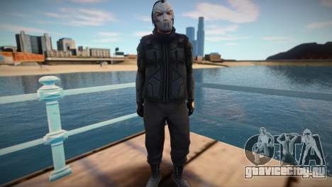 Персонаж из GTA Online в маске и бронежилете для GTA San Andreas