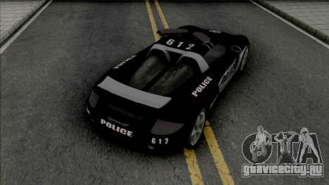 Porsche Carrera GT 2004 Police для GTA San Andreas