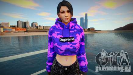 DOA Momiji Fashion Casual V2 Crop Hoodie для GTA San Andreas