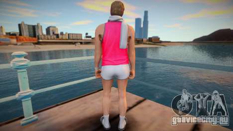 Хипстер в розовой майке из GTA Online для GTA San Andreas