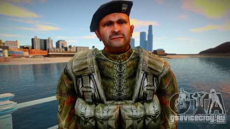 Soldier black beret для GTA San Andreas