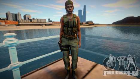 Claire Redfield Military RE2 Remake для GTA San Andreas