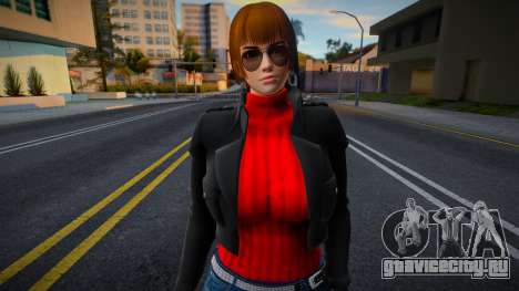 DOA Kasumi Asianed Red Jacket v1 для GTA San Andreas