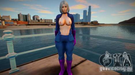 KOF Soldier Girl Different - Topless Blue 1 для GTA San Andreas