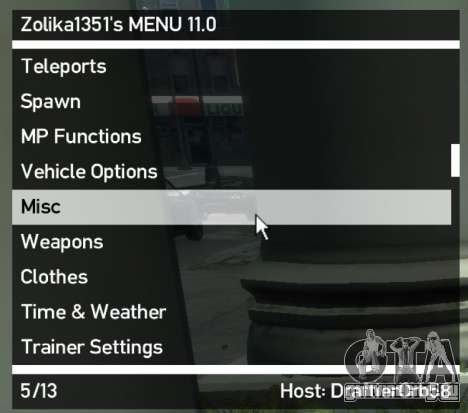 Zolika1351s Trainer Mod Menu для GTA 4