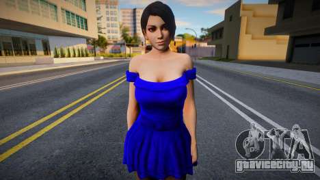 Momiji Casual v6 (Blue Dress) для GTA San Andreas
