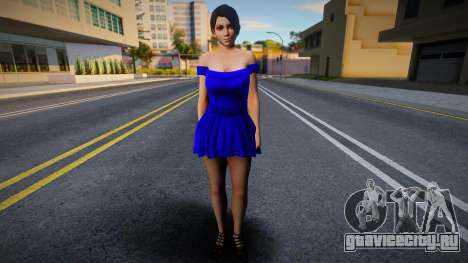 Momiji Casual v6 (Blue Dress) для GTA San Andreas