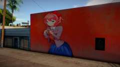 Sayori Graffiti Wall для GTA San Andreas