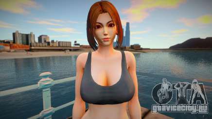 KOF Soldier Girl - RED Brown hair 1 для GTA San Andreas