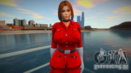 KOF Soldier Girl - RED Brown hair 3 для GTA San Andreas