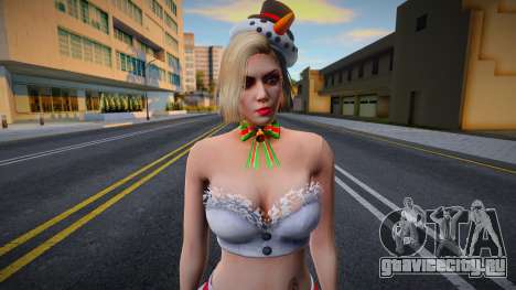 Блондинка в новогодней одежде 1 для GTA San Andreas