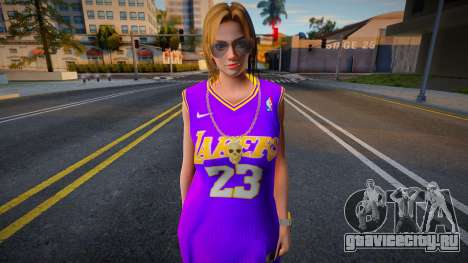 Tina Armstrong Fashion Lakers Ourstorys Jersey 2 для GTA San Andreas