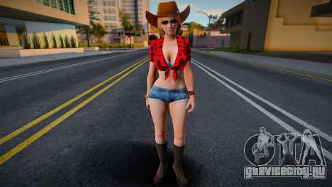 DOA Tina Armstrong Vegas Cow Girl Outfit Count 2 для GTA San Andreas