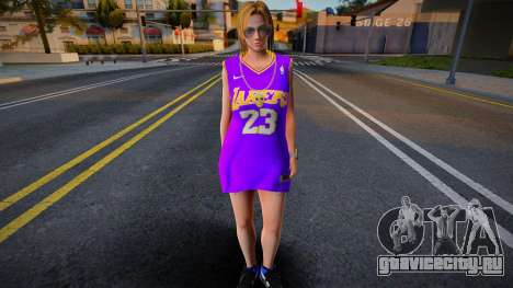 Tina Armstrong Fashion Lakers Ourstorys Jersey 2 для GTA San Andreas