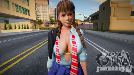 DOAXVV Hitomi Spring School Wear для GTA San Andreas
