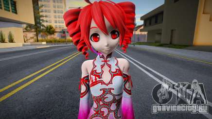Project Diva FT Kasane Teto Emerald Skin для GTA San Andreas