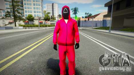 Squid Game Guard Outfit For CJ 1 для GTA San Andreas