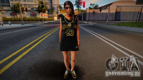 Lara Croft Fashion Casual - Los Angeles Lakers 3 для GTA San Andreas