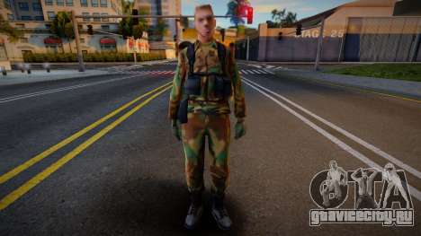 Blonde Army Soldier (Low-Poly) для GTA San Andreas