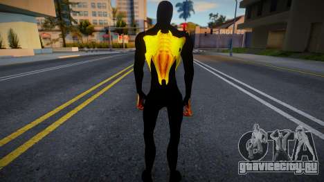 Spiderman Web Of Shadows - Black Fire Suit для GTA San Andreas