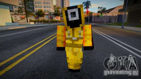 Minecraft Squid Game - Square Guard 1 для GTA San Andreas