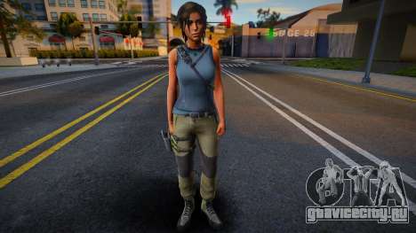 Lara Croft Default для GTA San Andreas