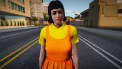 Female Custom Giant Doll Dress Round6 Squid Game для GTA San Andreas