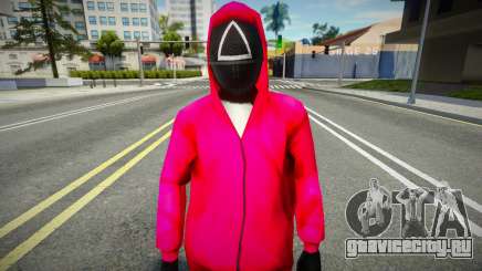 Squid Game Guard Outfit For CJ 1 для GTA San Andreas