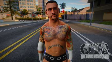 CM Punk blue suit для GTA San Andreas