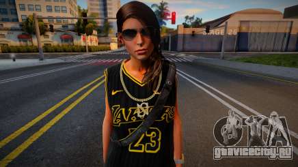 Lara Croft Fashion Casual - Los Angeles Lakers 3 для GTA San Andreas